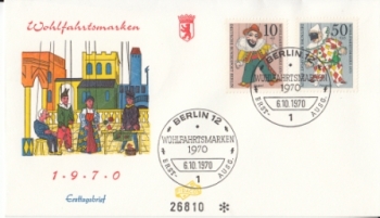 Západní Berlín FDC 0373 / 0376 ● - 1970