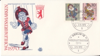 Západní Berlín FDC 0373 / 0376 ● - 1970