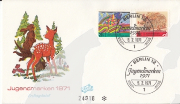 West Berlin FDC 0386 / 0389 ● - 1971