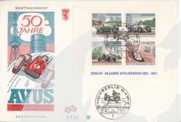 Západní Berlín FDC 0397 / 0400 (BL 3) ● - 1971