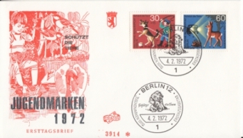 Západní Berlín FDC 0418 / 0421 ● - 1972