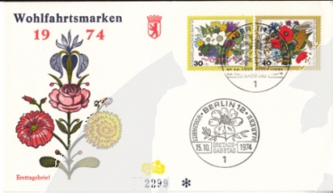 West Berlin FDC 0473 / 0476 ● - 1974