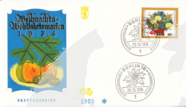 West Berlin FDC 0481 ● - 1974