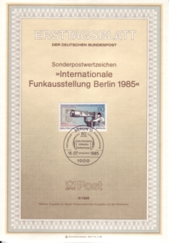 West Berlin ETB 0730 / 0749 ● - 1985 komplette Jahrgang