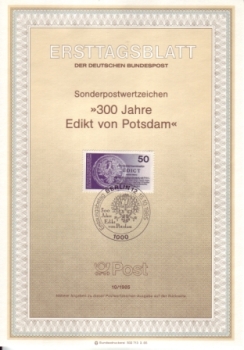 West Berlin ETB 0730 / 0749 ● - 1985 komplette Jahrgang