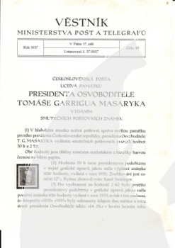 CZ Věstník - CZ 1937 98 998