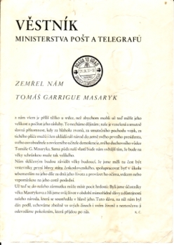 CZ Věstník - CZ 1937 98 999