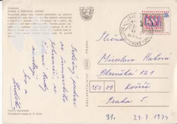 Šumava - Čertovo a Černé jezero 1974 95 001 ●