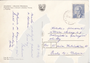 Solenice - Orlická přehrada - CZ 1976 95 003 ●