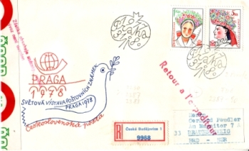 FDC 2263 / 2266 - CZ 1977 08 001 ● - PRAGA 1978