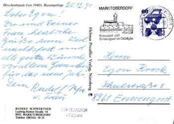 Riesengebirge - Hirschbaude - CZ 1991 D 001 ●