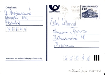 CDV 001 X b - CZ 1993 00 002 ●