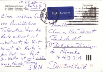 Jedlová - Jiřetín pod Jedlovou - CZ 1999 95 003 ●