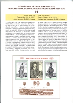 CZ Emisní plán českých poštovních známek 2007