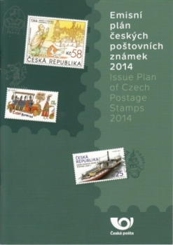 CZ Emisní plán českých poštovních známek 2014