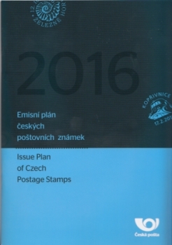 CZ Emisní plán českých poštovních známek 2016