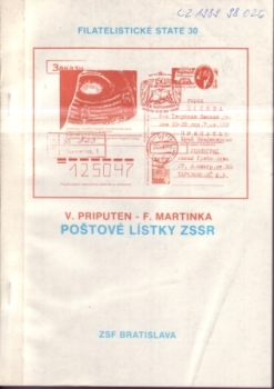 CZ Filatelistické statě 30 - Sonderpostkarten der UdSSR