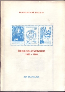 CZ Filatelistické statě 19 - Tschechoslowakei 1985 - 1986