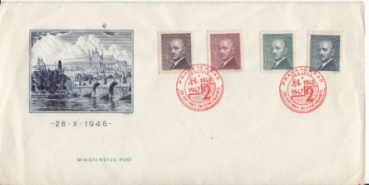 FDC 446 / 443 - M B / 46 b - 327 ● - 1946