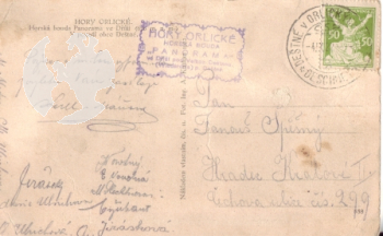 Orlické hory 1922 95 001 ●