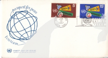 OSN New York FDC 0185 / 0186 ● - 1967