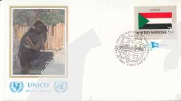 OSN New York FDC 0373 / 0388 - přítisk "UNICEF"  ● - 1981