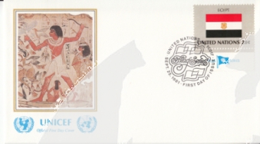 OSN New York FDC 0373 / 0388 - přítisk "UNICEF"  ● - 1981