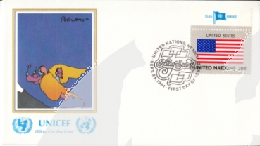 OSN New York FDC 0373 / 0388 - přítisk "UNICEF"  ● - 1981