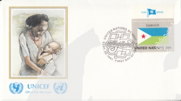 OSN New York FDC 0373 / 0388 - přítisk "UNICEF"  ● - 1981