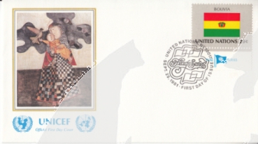 OSN New York FDC 0373 / 0388 - přítisk "UNICEF"  ● - 1981