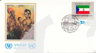 OSN New York FDC 0373 / 0388 - přítisk "UNICEF"  ● - 1981