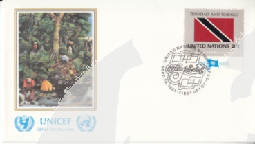 OSN New York FDC 0373 / 0388 - přítisk "UNICEF"  ● - 1981