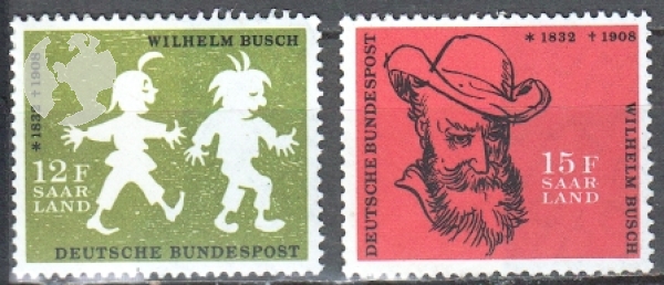 Saarland als Bundesland der BRD 0429 / 0430 ** - 1958