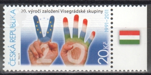 0673 Okraj - vlajka Maďarska - vpravo ** - 2011
