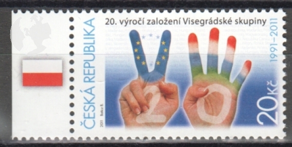 0673 Okraj - vlajka Slovenska - vlevo ** - 2011
