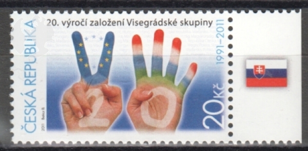 0673 Okraj - vlajka Slovenska - vpravo ** - 2011
