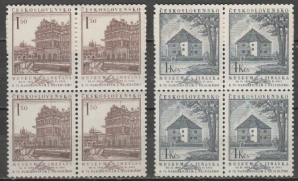 0702 / 0703 čtyřblok ** - 1953