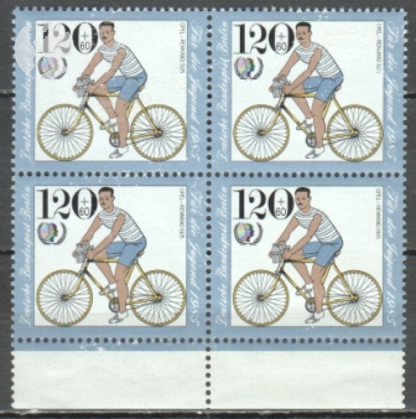 Západní Berlín 0738 čtyřblok ** - 1985