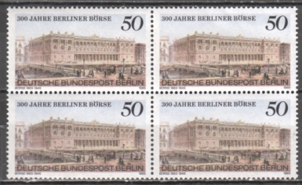 Západní Berlín 0740 čtyřblok ** - 1985