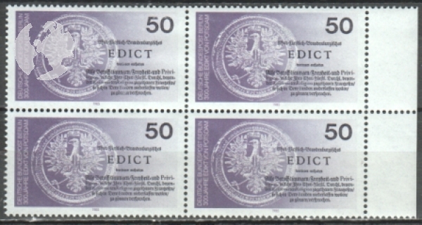 Západní Berlín 0743 čtyřblok ** - 1985