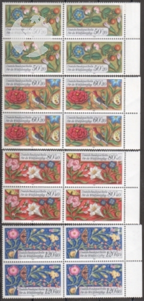 Západní Berlín 0744 / 0747 čtyřblok ** - 1985