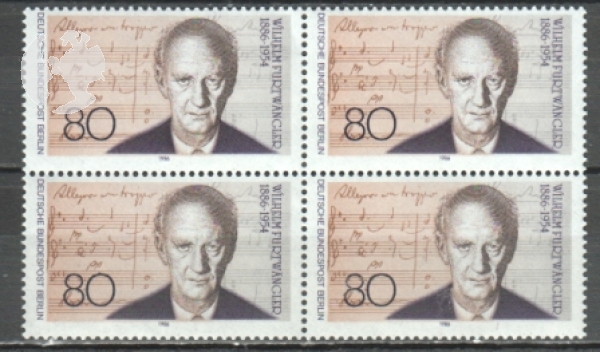 Západní Berlín 0750 čtyřblok ** - 1986