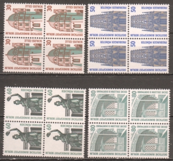 Západní Berlín 0793 / 0796 čtyřblok ** - 1987