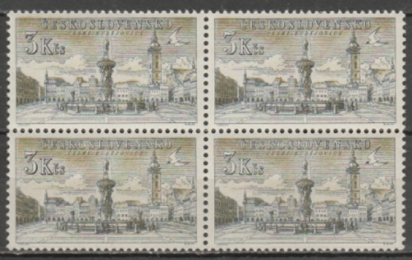 0810 čtyřblok ** - 1954