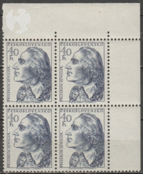 0861 čtyřblok ** - 1955