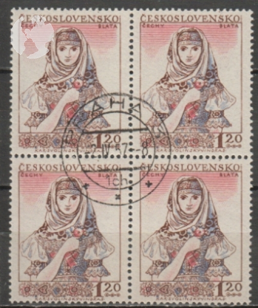 0914 čtyřblok - 2. IV. 57 ● - 1956