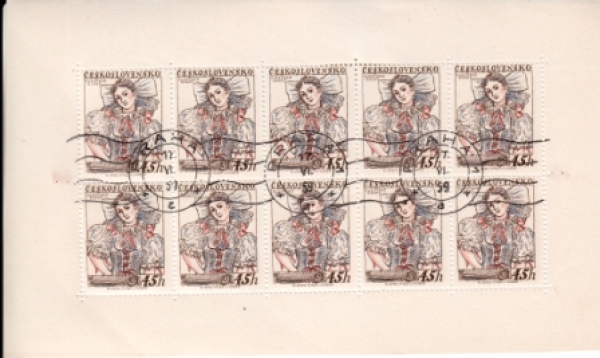 0968 / 0971 PL - 17. VI. 1959 + vlnité razítko ● - 1957
