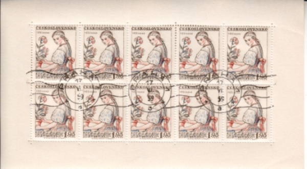 0968 / 0971 PL - 17. VI. 1959 + vlnité razítko ● - 1957