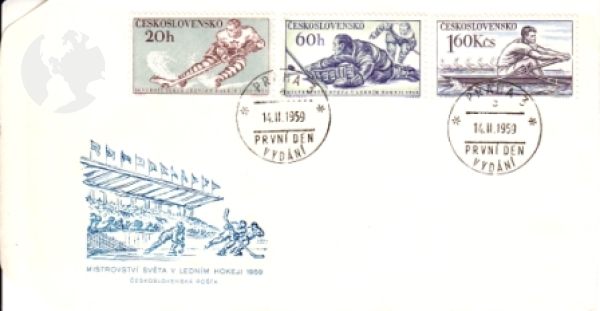 FDC 1033 + 1035 + 1037 ● - 1959