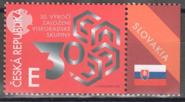 1109 Okraj - vlajka Slovenska - vpravo ** - 2021